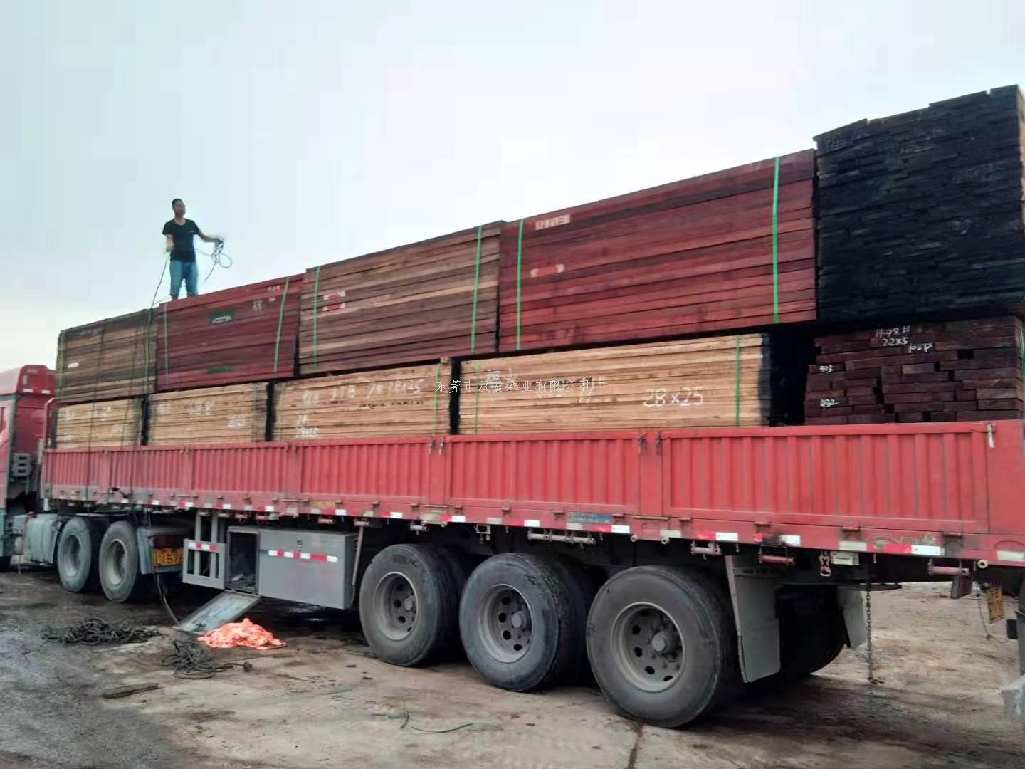 雙發(fā)木業(yè)巴花、紅花梨、沙比利迅速補貨裝柜，馬上到倉。